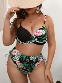 Women Plus Size Bikini Printed Swimsuit Two Pieces -Plus Size Dresses Shop 85443a4481b19e7e