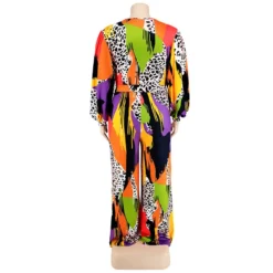 Plus Size Women Long Sleeve V-Neck Bell Bottom Jumpsuit -Plus Size Dresses Shop 884f0b4f2e153851