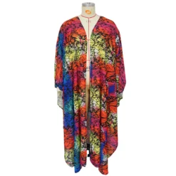 Plus Size Women's Fashion Printed Chiffon Cape Shirt -Plus Size Dresses Shop 89a1813e8fe72f6e