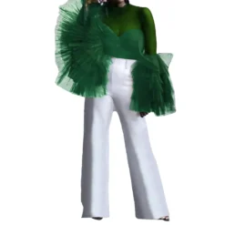 Women Bell Bottom Sleeve Mesh See-Through Top -Plus Size Dresses Shop 8a90a4b83a2397dd