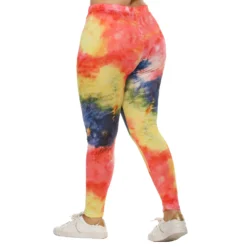 Plus Size Women Irregular Multi-Color Print Basic Trousers -Plus Size Dresses Shop 8aa9cf98f21af953