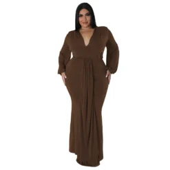 Fall Fashion Plus Size Women's Sexy Nightclub Dress Irregular V-Neck Dress -Plus Size Dresses Shop 8ab0ef2d4d30d63e