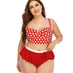Women's Bikini Retro Polka Dot Sexy Push Up High Waist Fly Two Pieces Swimsuit -Plus Size Dresses Shop 8b3f83fdb939dff6