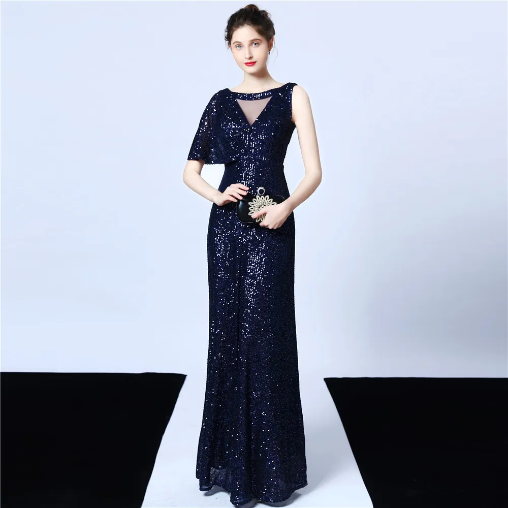 Plus Size Beauty Sequins Long Formal Party Evening Dress 8 Plus Size Beauty Sequins Long Formal Party Evening Dress - Image 6
