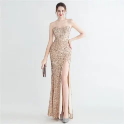 Long Sequins Plus Size Fat Beauty Formal Party Evening Dress -Plus Size Dresses Shop 8c2331518deb24ef