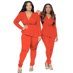 Africa Plus Size Women's Deep V Neck Long Sleeve Pencil Pant Set 25 Africa Plus Size Women's Deep V Neck Long Sleeve Pencil Pant Set -Plus Size Dresses Shop 8f6972dc2e13bd57