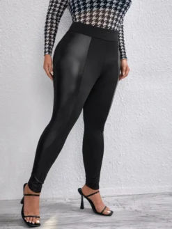 Plus Size Women's High Waist Tight Fitting Slim Fit Pants -Plus Size Dresses Shop 9039922aac11e651