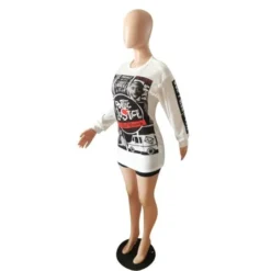 Plus Size Ladies Print Top And Shorts Two-Piece Set -Plus Size Dresses Shop 90c71b549f1586c3