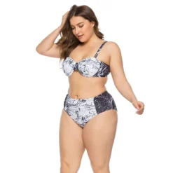 Plus Size Bikini Swimsuit Plus Size Two Pieces Bikini Swimsuit
