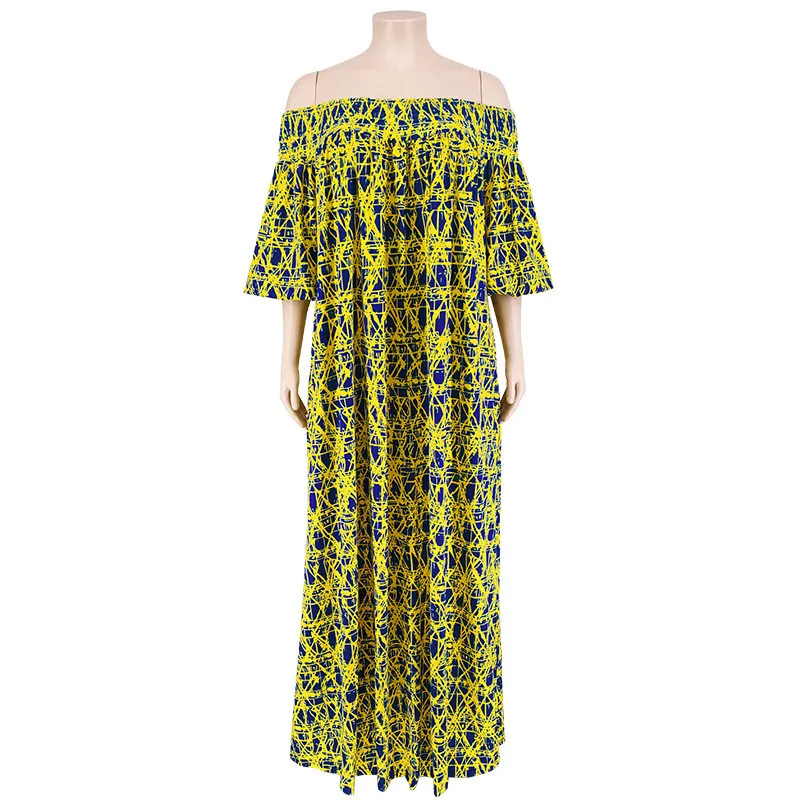 Plus Size Women Fall Off Shoulder Long Sleeve Dress With Belt 13 Plus Size Women Fall Off Shoulder Long Sleeve Dress With Belt - Image 11