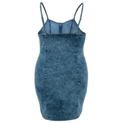 Plus Size Women's Denim Sleeveless Strap Short Dress -Plus Size Dresses Shop 931f0ffa4ac40cb8