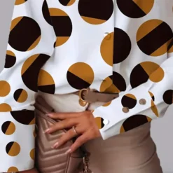 Plus Size Women Autumn And Winter Long Sleeve Loose Printed Maxi Shirt -Plus Size Dresses Shop 9523e41ff3a3f05d