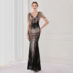 Plus Size Beauty Long Sequin Costume Formal Party Evening Dress -Plus Size Dresses Shop 97e2fce7a557a3c2