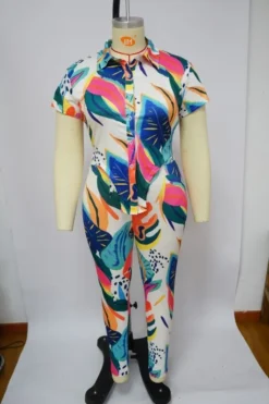 Plus Size Women's Printed Summer Short Sleeve Shirt Trousers Fashion Casual Two Piece Set 28 Plus Size Women's Printed Summer Short Sleeve Shirt Trousers Fashion Casual Two Piece Set -Plus Size Dresses Shop 9ba44e6e18444435