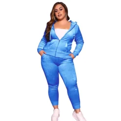 Plus Size Women Fall/Winter Solid Velvet Casual Top And Pant Two-piece Set 37 Plus Size Women Fall/Winter Solid Velvet Casual Top And Pant Two-piece Set -Plus Size Dresses Shop 9c2118709828be5d