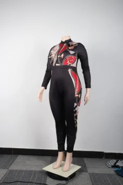 Plus Size Women Sexy Print Patchwork Jumpsuit -Plus Size Dresses Shop 9c2f8e8bde499249