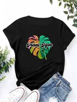 Plus Size Women Style Trendy Printed Summer Short Sleeve T-Shirt -Plus Size Dresses Shop 9f57efcc8581d705