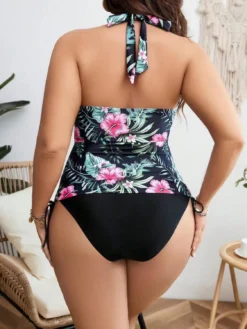 Plus Size Women Printed Swimwear Two Pieces -Plus Size Dresses Shop 9f9332254fa4cf10