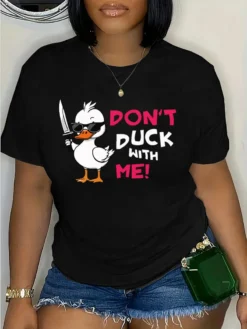 Plus Size Women Style Trendy Printed Summer Short Sleeve T-Shirt -Plus Size Dresses Shop 9fe81ef46fbf1d85