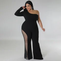Plus Size Women's Sexy Beaded Jumpsuit -Plus Size Dresses Shop a048e67daefbc7f6
