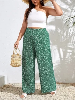 Plus Size Women Loose Printed Pants -Plus Size Dresses Shop a255d1d7c031a24c