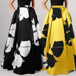 Women Floral Print Elegant Loose Skirt -Plus Size Dresses Shop a28280c806c6ffb3