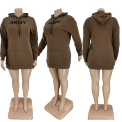 Plus Size Women Fleece Printed Hoodies -Plus Size Dresses Shop a31c9471173e4106