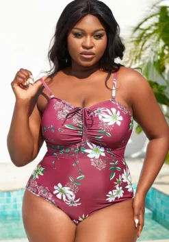 Plus Size Women Printed Swimwear -Plus Size Dresses Shop a3796f1f8c4a4fb5