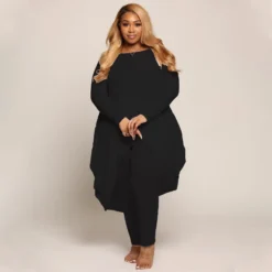 Women Fall/Winter Casual Irregular Long Sleeve Top+ Pants Two Piece Set 12 Women Fall/Winter Casual Irregular Long Sleeve Top+ Pants Two Piece Set -Plus Size Dresses Shop a4eae3a7e7375ac0