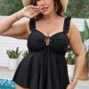 Sexy Solid Color Plus Size Two Pieces Swimsuit -Plus Size Dresses Shop a56df20d4e3d06f9