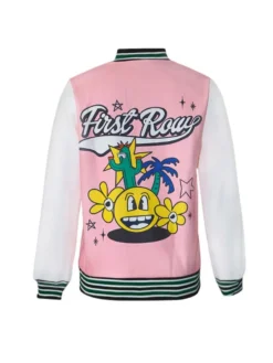 Fall Winter Plus Size Women's Casual Letter Print Ribbed Patchwork Jacket -Plus Size Dresses Shop a64fec8a33042bef