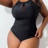 Women Sexy Solid Bikini One-piece Swimwear 1 Women Sexy Solid Bikini One-piece Swimwear -Plus Size Dresses Shop a6aa1518a3de0553