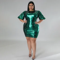 Plus Size Women's Winter Supplies Velvet Sequin Dress 23 Plus Size Women's Winter Supplies Velvet Sequin Dress -Plus Size Dresses Shop a7ace5eca6bebfaa