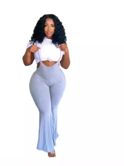 Plus Size Women Solid Casual Overalls -Plus Size Dresses Shop a9b84dca333a6739