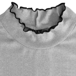 Fall Winter Plus Size Women's Mock Neck Long Sleeve Slim Fit Basic Shirt Top -Plus Size Dresses Shop aa482c3e883adf4f