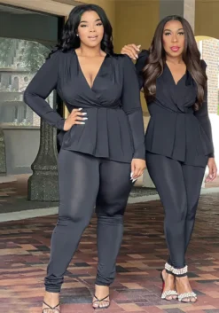 Africa Plus Size Women's Deep V Neck Long Sleeve Pencil Pant Set 29 Africa Plus Size Women's Deep V Neck Long Sleeve Pencil Pant Set -Plus Size Dresses Shop aab81b8de06327d4