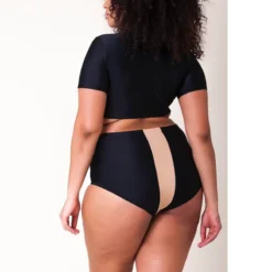 Women Two Pieces Swimsuit Plus Size Color Block High Waist Bikini Swimsuit 12 Women Two Pieces Swimsuit Plus Size Color Block High Waist Bikini Swimsuit -Plus Size Dresses Shop abf062c13220c397