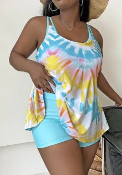Printed Two Pieces Sexy Tankini -Plus Size Dresses Shop abfeb0c16bd3dba2