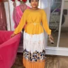 Plus Size African Women Chic Top+ Printed Pleated Skirt Two-piece Set 2 Plus Size African Women Chic Top+ Printed Pleated Skirt Two-piece Set -Plus Size Dresses Shop ac91e1d9f1a3ed13