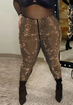 Women's Beaded Pants Clubwear -Plus Size Dresses Shop b0ce03fd921738ec