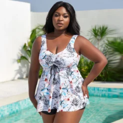 Plus Size Women Printed Skirt Swimwear 23 Plus Size Women Printed Skirt Swimwear -Plus Size Dresses Shop b17d0152ef36f914