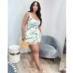 Plus Size Women Print Jumpsuit -Plus Size Dresses Shop b38aa9068d25bc9c