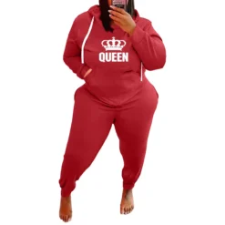 Plus Size Women's Sports Hoodies Pants Casual Two-Piece Set -Plus Size Dresses Shop b4537ee1cfb2f7ba