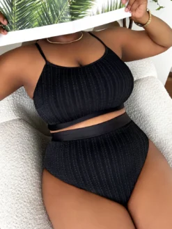 Plain Camisole Plus Size Sexy Bikini Swimsuit -Plus Size Dresses Shop b4aef0ea68d75b70