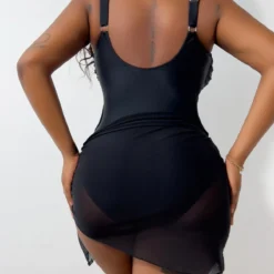 Women's Plus Size Ruffled One Piece Swimsuit Mesh Skirt Set -Plus Size Dresses Shop b62125fc9562b970