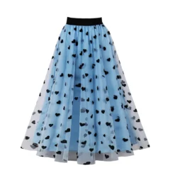 Plus Size Retro Tutu Skirt Elastic High Waist Mesh Skirt Mid-Length Printed Skirt -Plus Size Dresses Shop b621fd54deac18a2