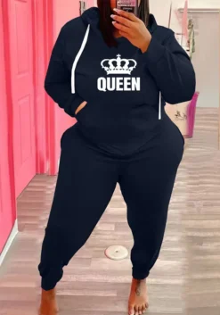 Plus Size Women's Sports Hoodies Pants Casual Two-Piece Set -Plus Size Dresses Shop b63030d49ffbfd13