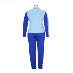 Plus Size Women Colorblock Top And Pant Casual Two-piece Set -Plus Size Dresses Shop b9250f63a016a1ad