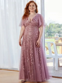 Evening Gown Plus Size Sequin Ball Gown Ruffle Sleeve Mermaid Swing Maxi Dress 19 Evening Gown Plus Size Sequin Ball Gown Ruffle Sleeve Mermaid Swing Maxi Dress -Plus Size Dresses Shop b94c586c31b0be58