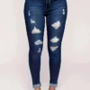 Summer Ripped Denim Pants Plus Size Tight Fitting Jeans -Plus Size Dresses Shop bb990b2b04e999b7